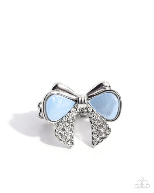 Classy Coquette - Blue - Paparazzi Ring Image