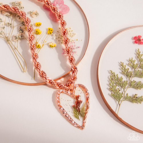 Coming Around - Copper - Paparazzi Necklace Image