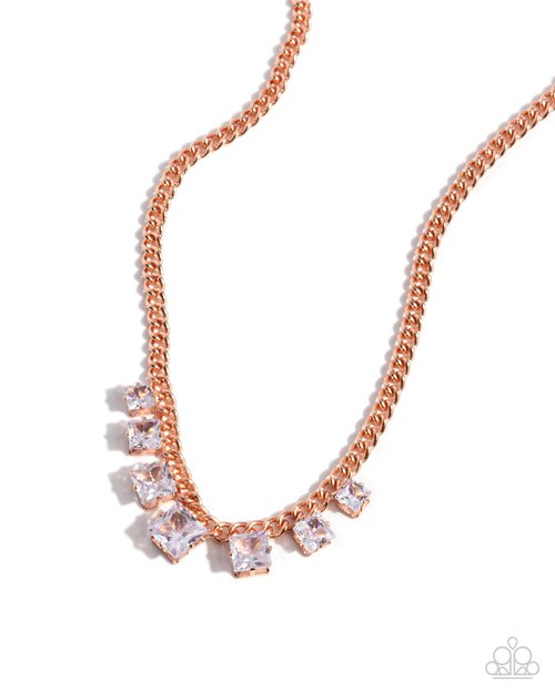 Seeking Out Squares - Paparazzi Necklace Image
