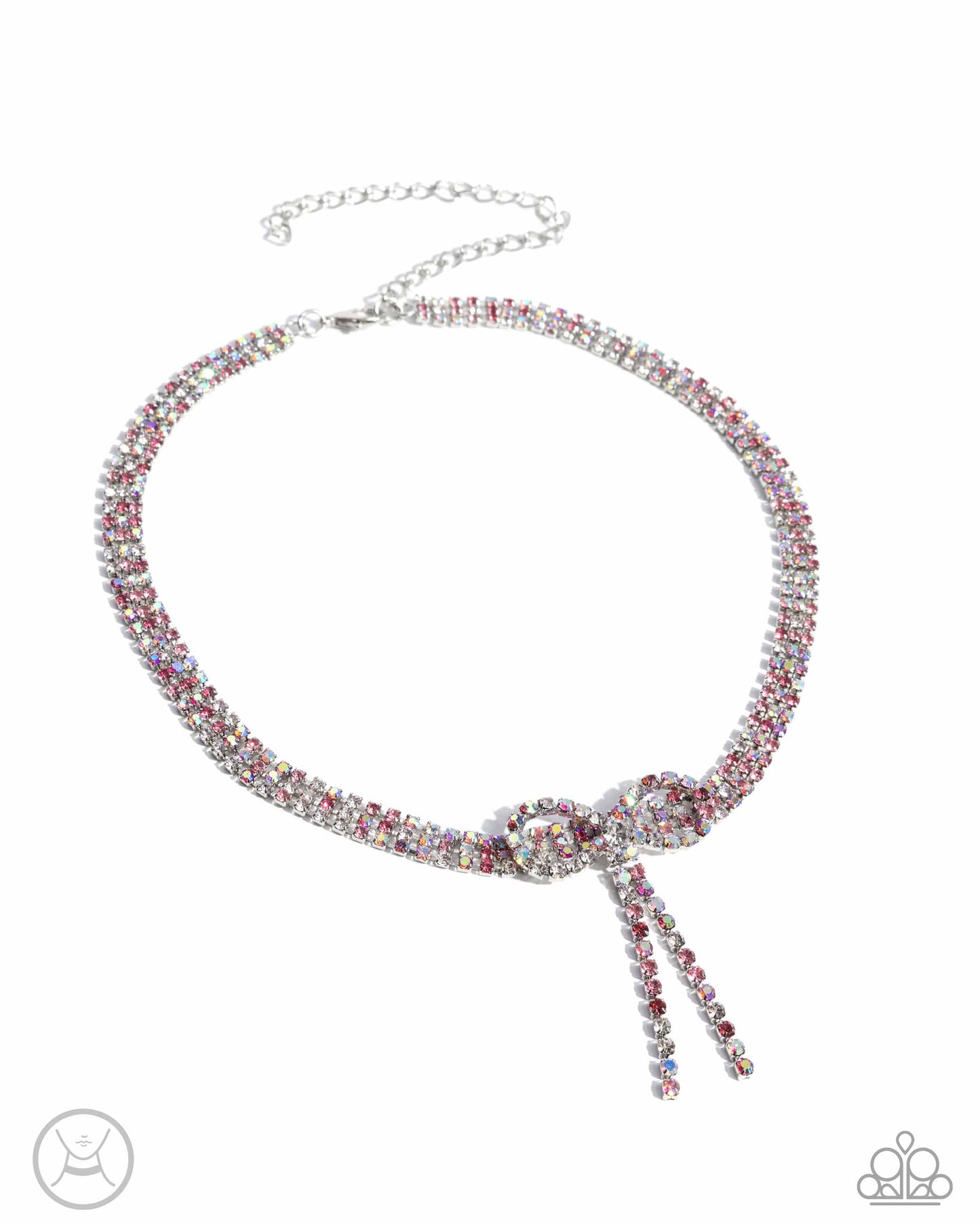 Paparazzi Necklace ~ Buckingham Bow - Pink