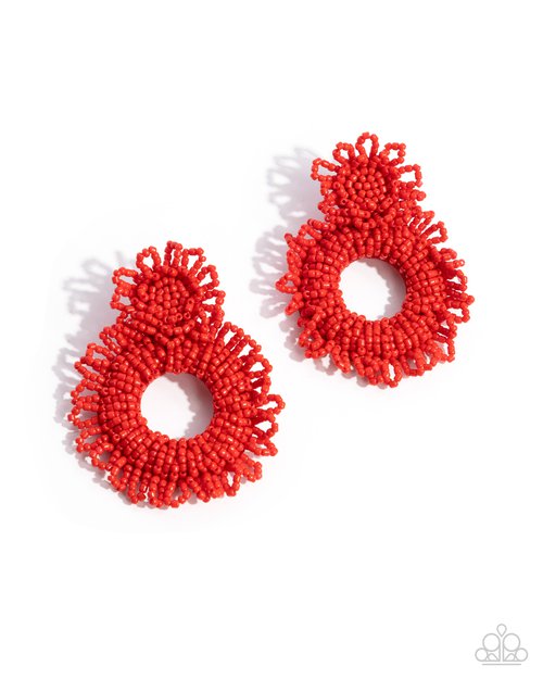 Explosive Energy - Red - Paparazzi Earring Image