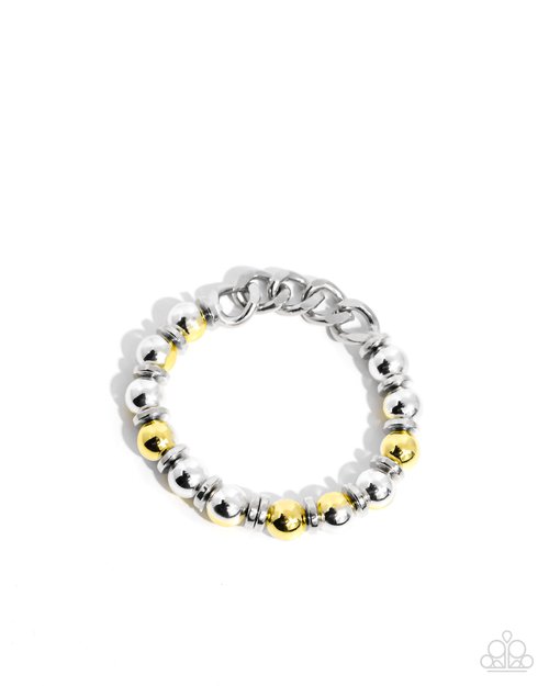 Mixed Company - Yellow - Paparazzi Bracelet Image