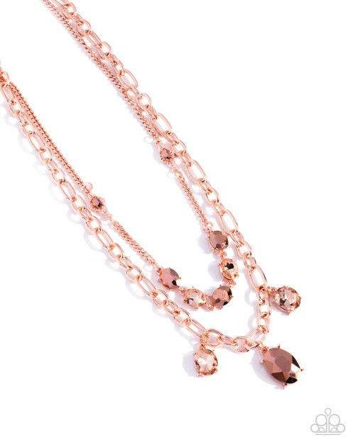 Just for this Moment - Copper - Paparazzi Necklace Image