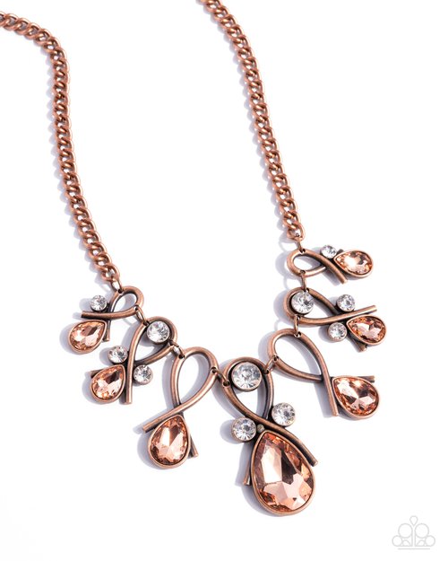 Infinity Institute - Copper - Paparazzi Necklace Image