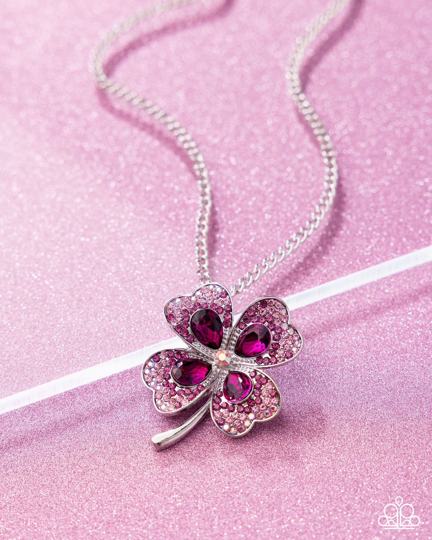Four Leaf Fashion - Pink - Paparazzi Necklace Image