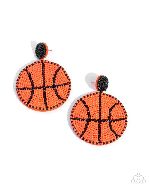 Shooting Hoops - Paparazzi Earring Image