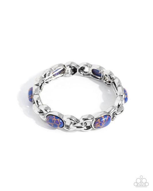 Rustic Record - Purple - Paparazzi Bracelet Image