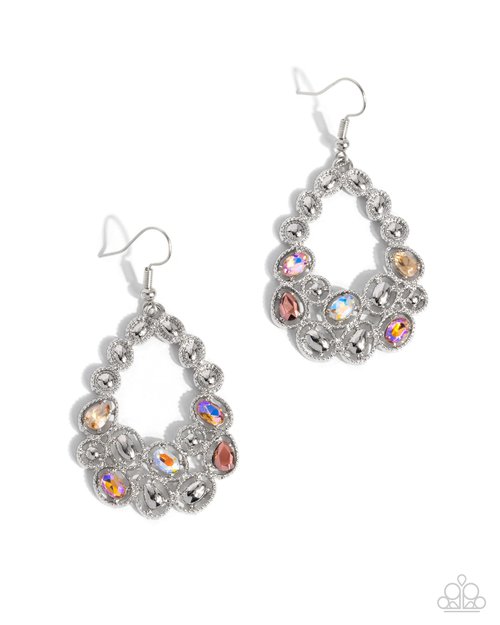 Prismatic Principal - Orange - Paparazzi Earring Image
