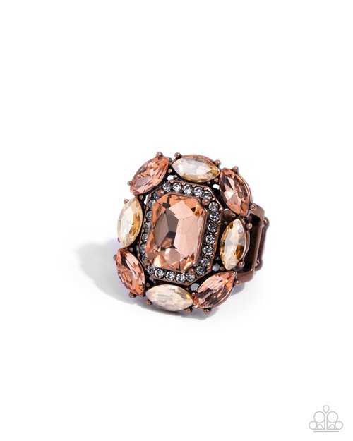 Follow Suit - Copper - Paparazzi Ring Image