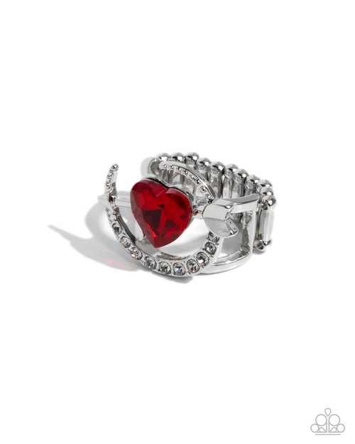 Cupid COUPLE - Red - Paparazzi Ring Image