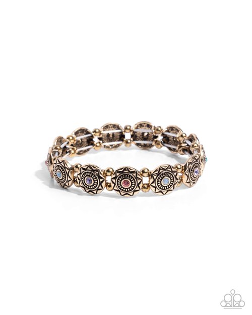 Traveling Texture - Purple - Paparazzi Bracelet Image