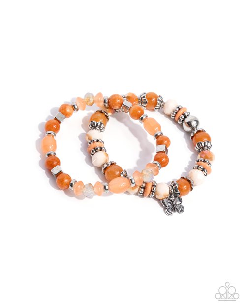 Meaningful Metamorphosis - Orange - Paparazzi Bracelet Image