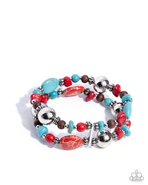 Heroic Harmony - Red - Paparazzi Bracelet Image