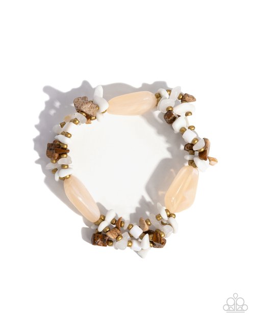 Garden Palette - White - Paparazzi Bracelet Image