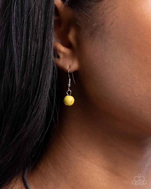 Tasteful Texture - Yellow - Paparazzi Necklace Image