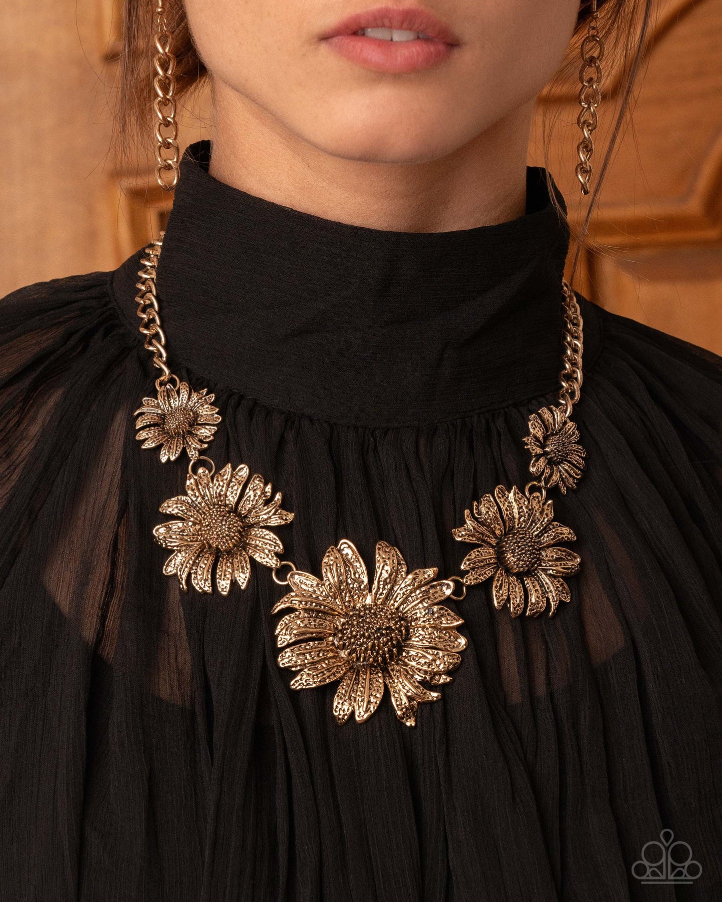 Sunflower Spring - Gold - Paparazzi Necklace Image