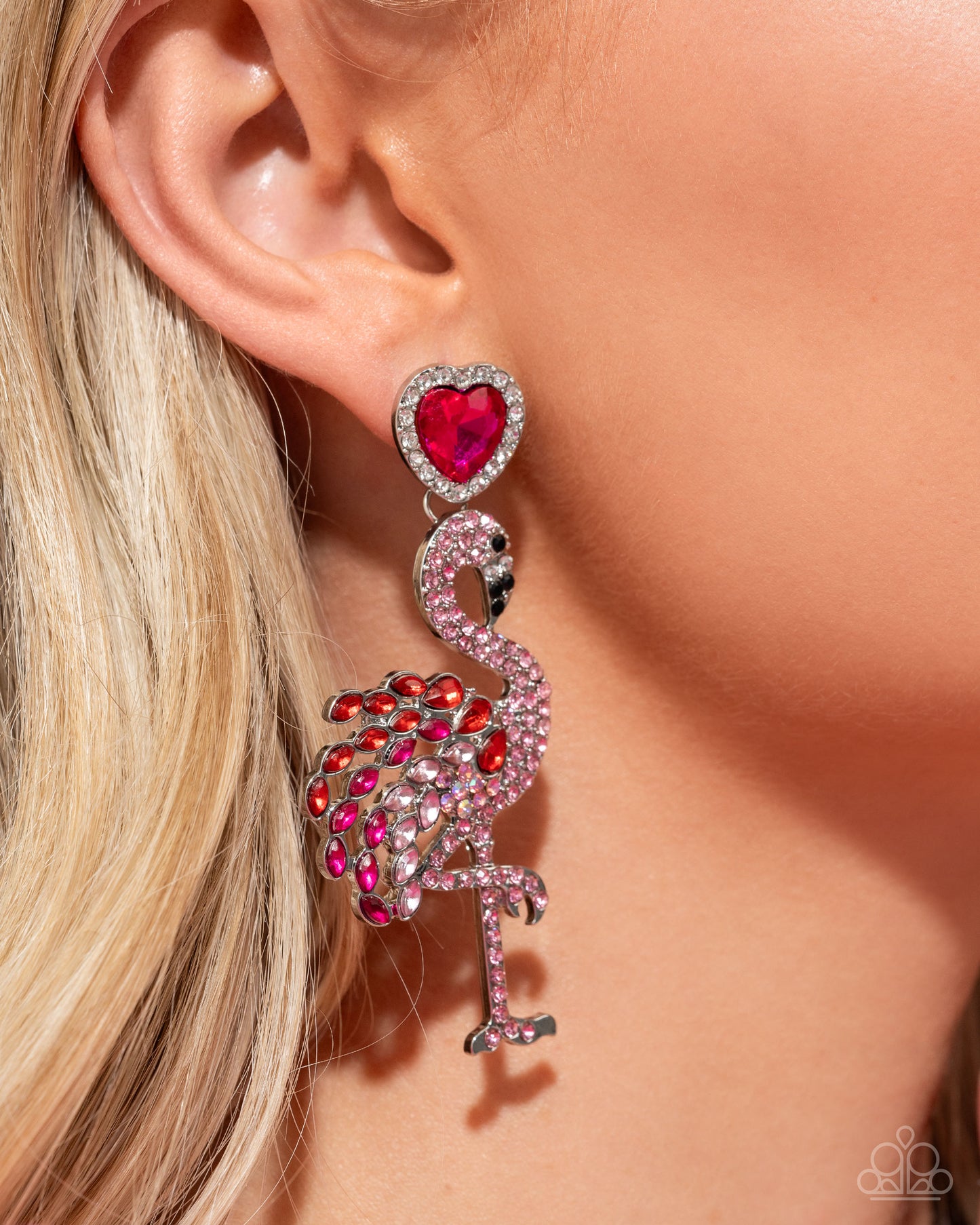 Paparazzi Earring ~ Flamingo Freestyle - Pink