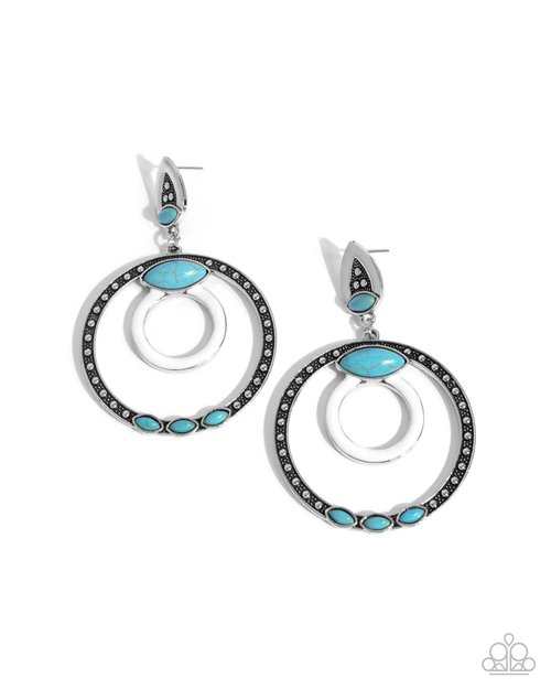 Handcrafted Hero - White - Paparazzi Earring Image