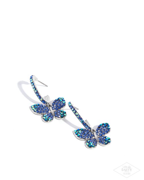Whimsical Waltz - Blue - Paparazzi Earring Image