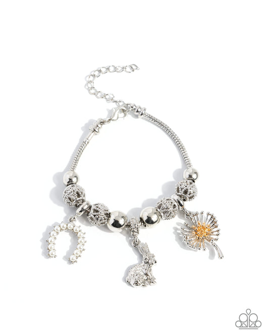 Paparazzi Bracelet ~ Graceful Godsend - White