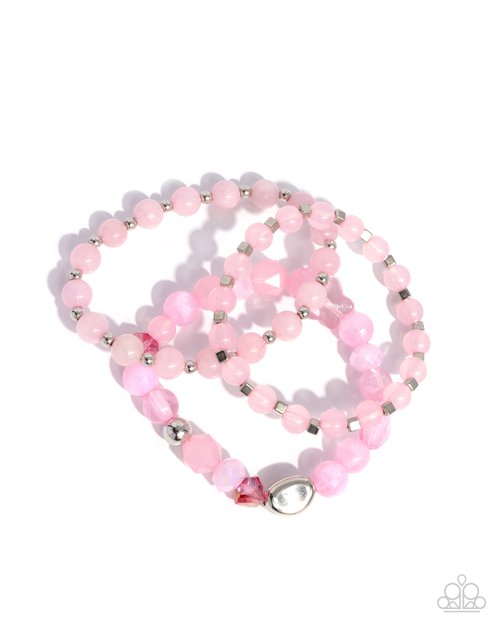 Breathtaking Beat - Pink - Paparazzi Bracelet Image