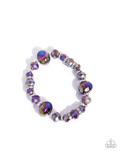Translucid Taste - Purple - Paparazzi Bracelet Image
