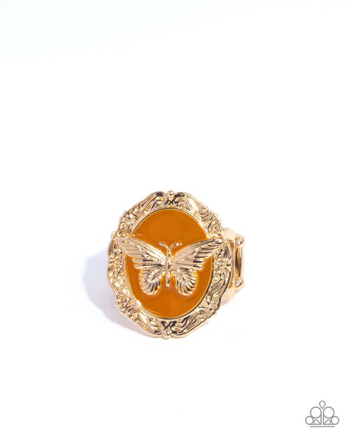 Fluttering Fad - Brown - Paparazzi Ring Image