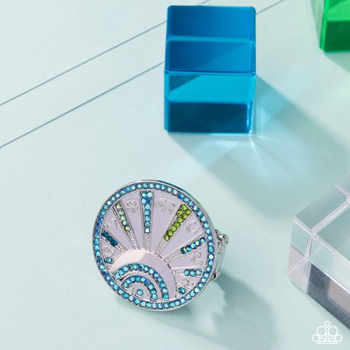 Audacious Aesthetic - Blue - Paparazzi Ring Image