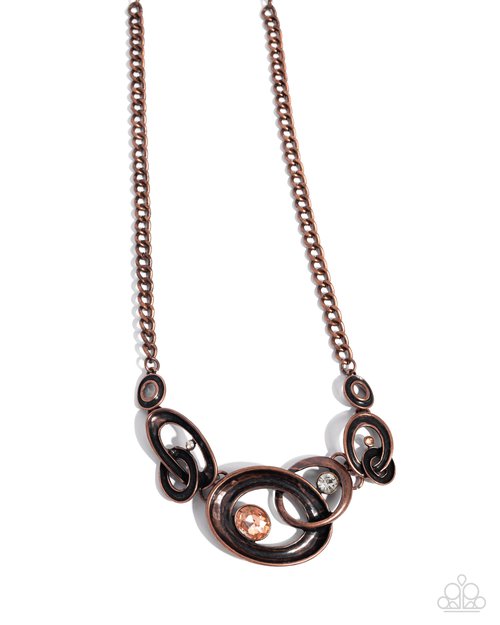 Manacled Melody - Copper - Paparazzi Necklace Image