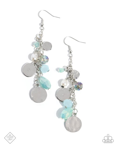 Refreshing Rapture - Blue - Paparazzi Earring Image
