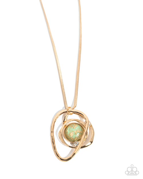 Abstract Advance - Green - Paparazzi Necklace Image