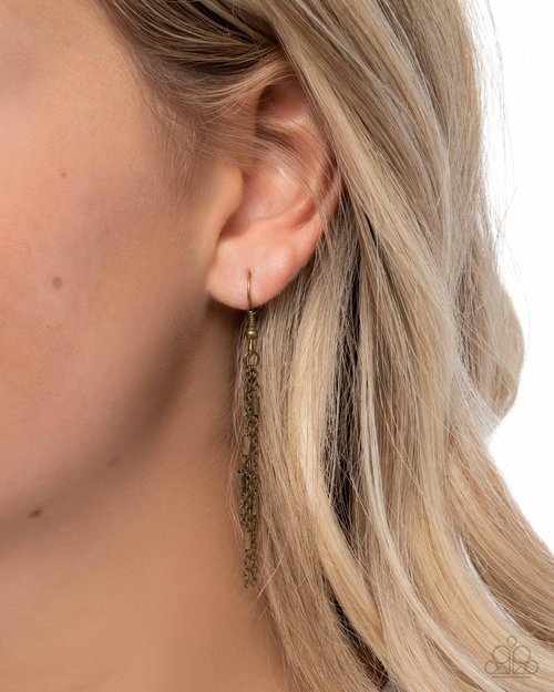 STACK In Business - Brass - Paparazzi Necklace Image