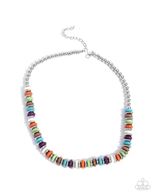 Straightforward Stones - Paparazzi Necklace Image