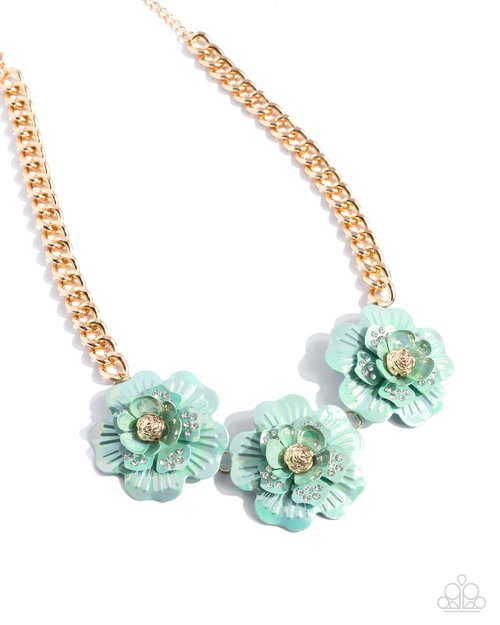 Gala Genre - Green - Paparazzi Necklace Image