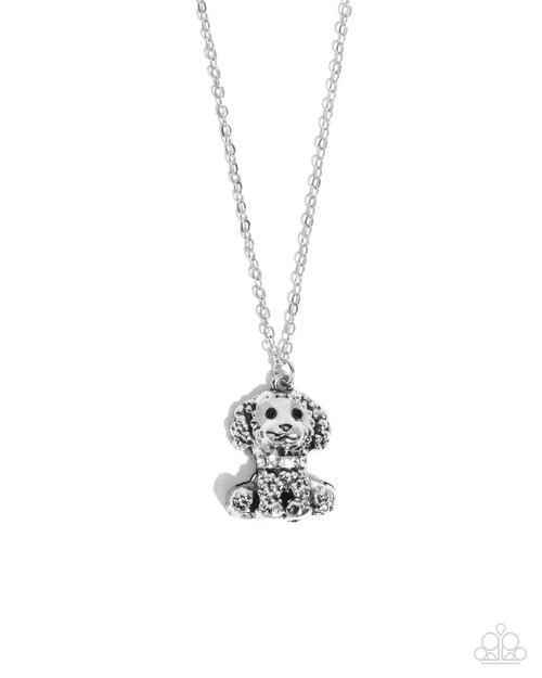 Poodle Pizzazz - White - Paparazzi Necklace Image