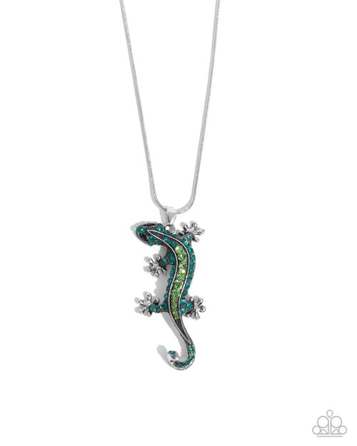 Shimmery Salamander - Paparazzi Necklace Image