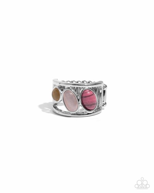 Colorfully Coarse - Pink - Paparazzi Ring Image