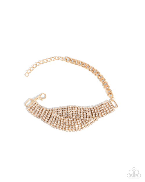 Trustworthy Twist - Gold - Paparazzi Bracelet Image