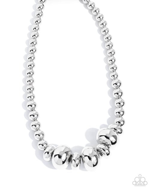 Model Maverick - Silver - Paparazzi Necklace Image