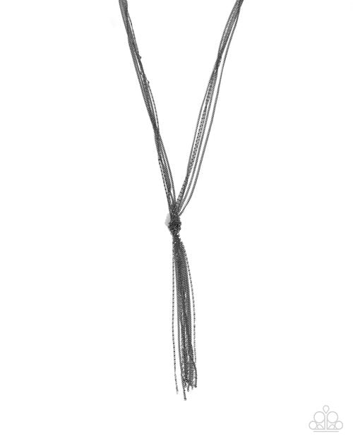 Infinite Illustration - Black - Paparazzi Necklace Image