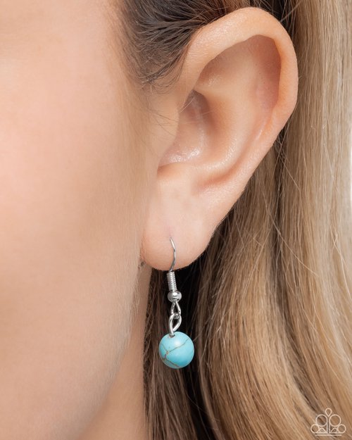 Smoldering Stones - Blue - Paparazzi Necklace Image