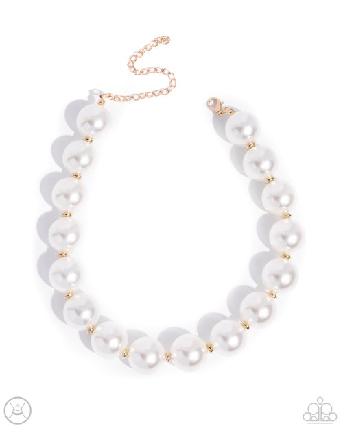 Pronounced Pearls - Paparazzi Necklace Image