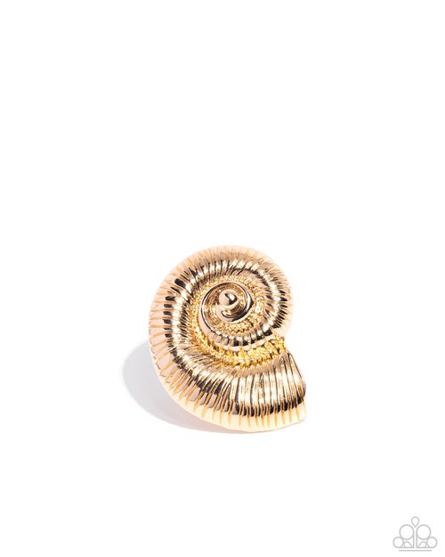 Shipwrecked Shell - Paparazzi Ring Image