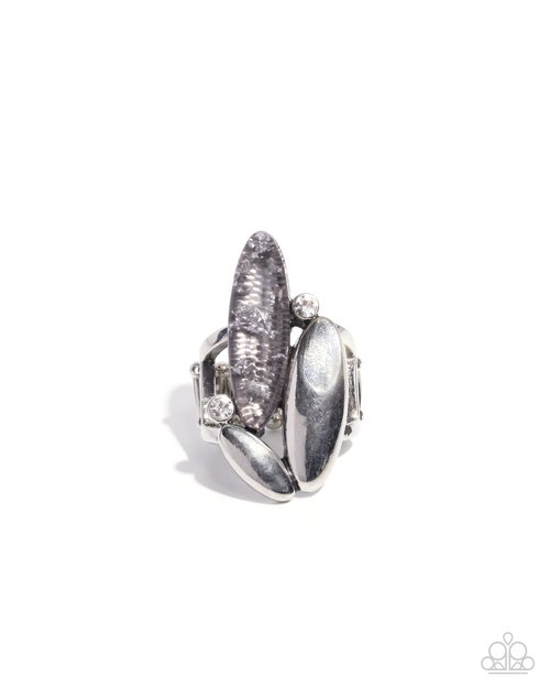 Stacked Sass - Silver - Paparazzi Ring Image