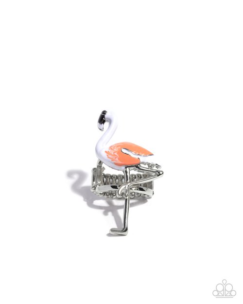 Flamingo Fantasy - White - Paparazzi Ring Image
