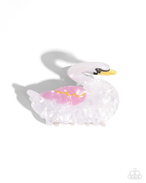 Swan Song - White - Paparazzi Hair Accessories Image