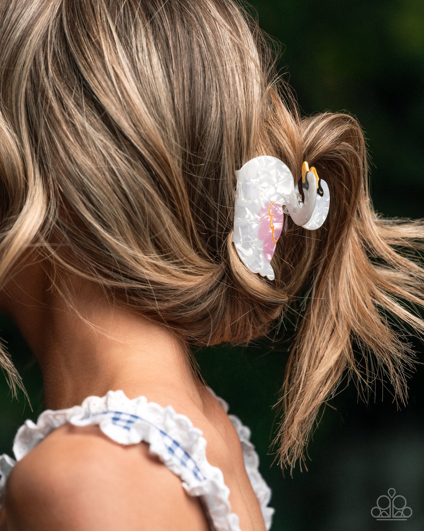 Swan Song - White - Paparazzi Hair Accessories Image