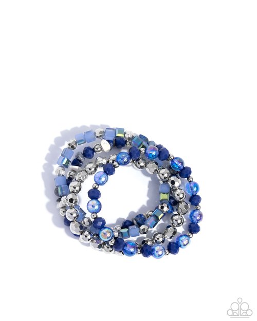 Supervisory Stack - Blue - Paparazzi Bracelet Image