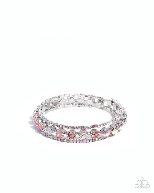Shimmery Sample - Pink - Paparazzi Bracelet Image