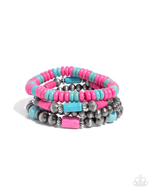 Adorably Abundant - Pink - Paparazzi Bracelet Image
